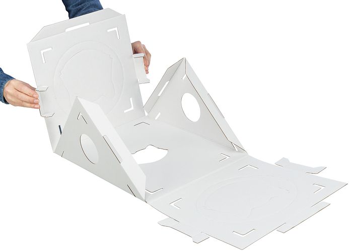 TRIXIE Katzenmöbel Finca Felice, Pappe, 125 × 62 × 62 cm, weiß