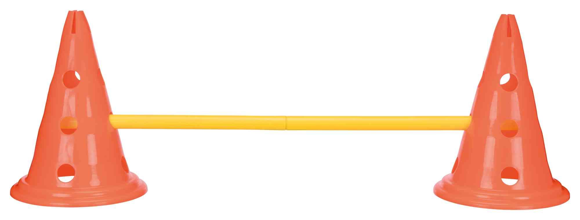 TRIXIE Pylonen-Hindernis-Set, 3 St., ø 23 × 30 cm/78 cm, orange/gelb