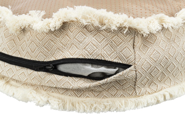 TRIXIE Kissen Boho oval 100x85cm beige
