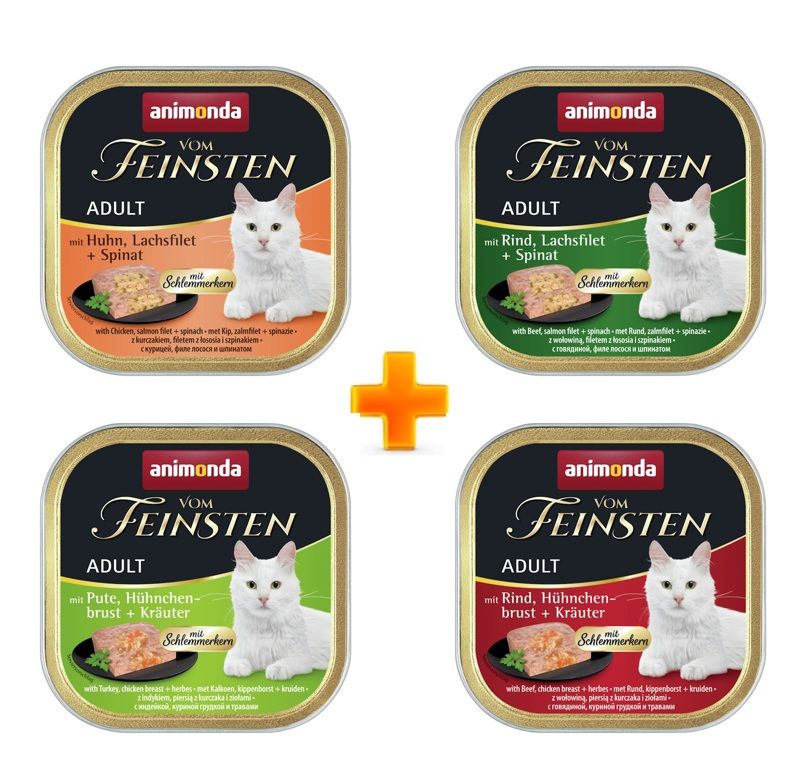animonda Vom Feinsten Adult 100g Schale Mixpaket 3 Katzennassfutter
