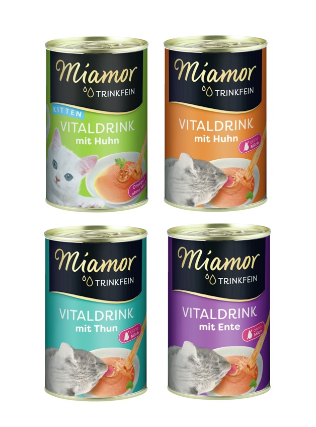 Miamor Snack-Mix Trinkfein Vitaldrink 4x135ml Dose Katzensnack