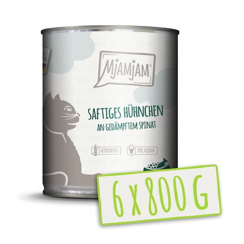 MJAMJAM Leckere Mahlzeit 800g Dose Katzennassfutter
