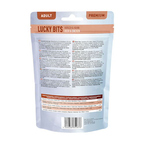 Chewies Lucky Bits Hirsch und Huhn Adult 100g