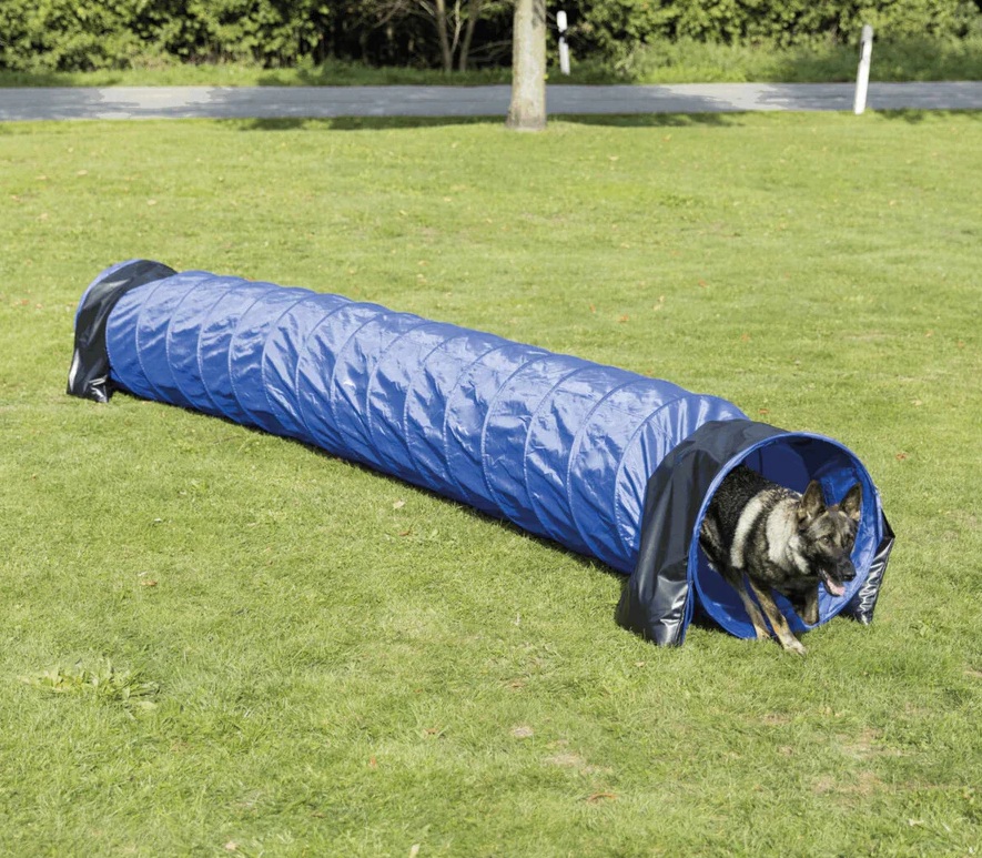 TRIXIE Fun Agility Basic Tunnel, ø 60 cm/5 m, blau