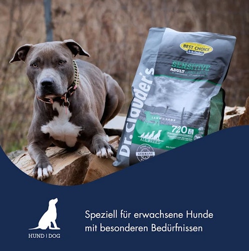 Dr. Clauder's Best Choice Lifecycle Sensitive Adult Lamm & Reis All Breed Hundetrockenfutter