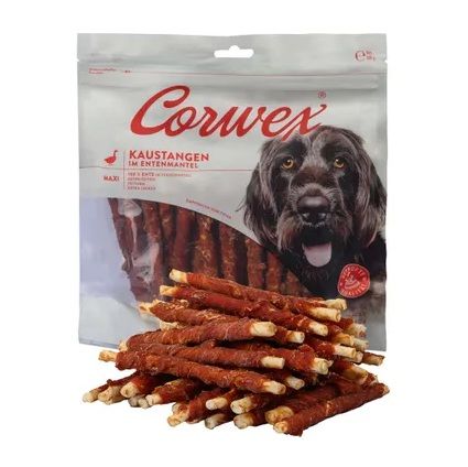 Corwex Kaustange im Entenmantel 500g Hundesnack