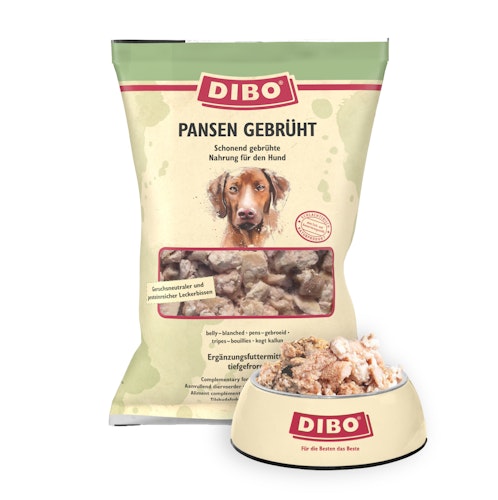 DIBO Pansen gebrüht Spezialfutter / Frostfutter für Hunde