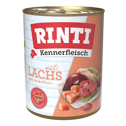Rinti Kennerfleisch Dose 12x800g Lachs Hundenassfutter