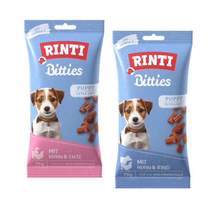 RINTI Snack-Mix Bitties Puppy 2x75g Hundesnack