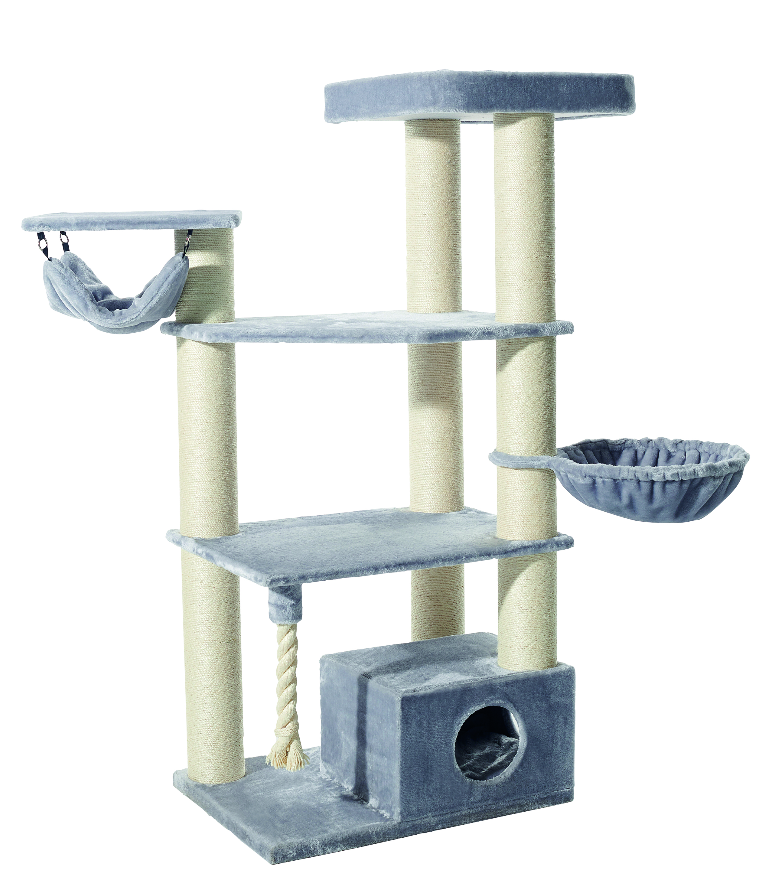 NOBBY Kratzbaum  "TOKAT" grau; 80 x 60 x 176 cm