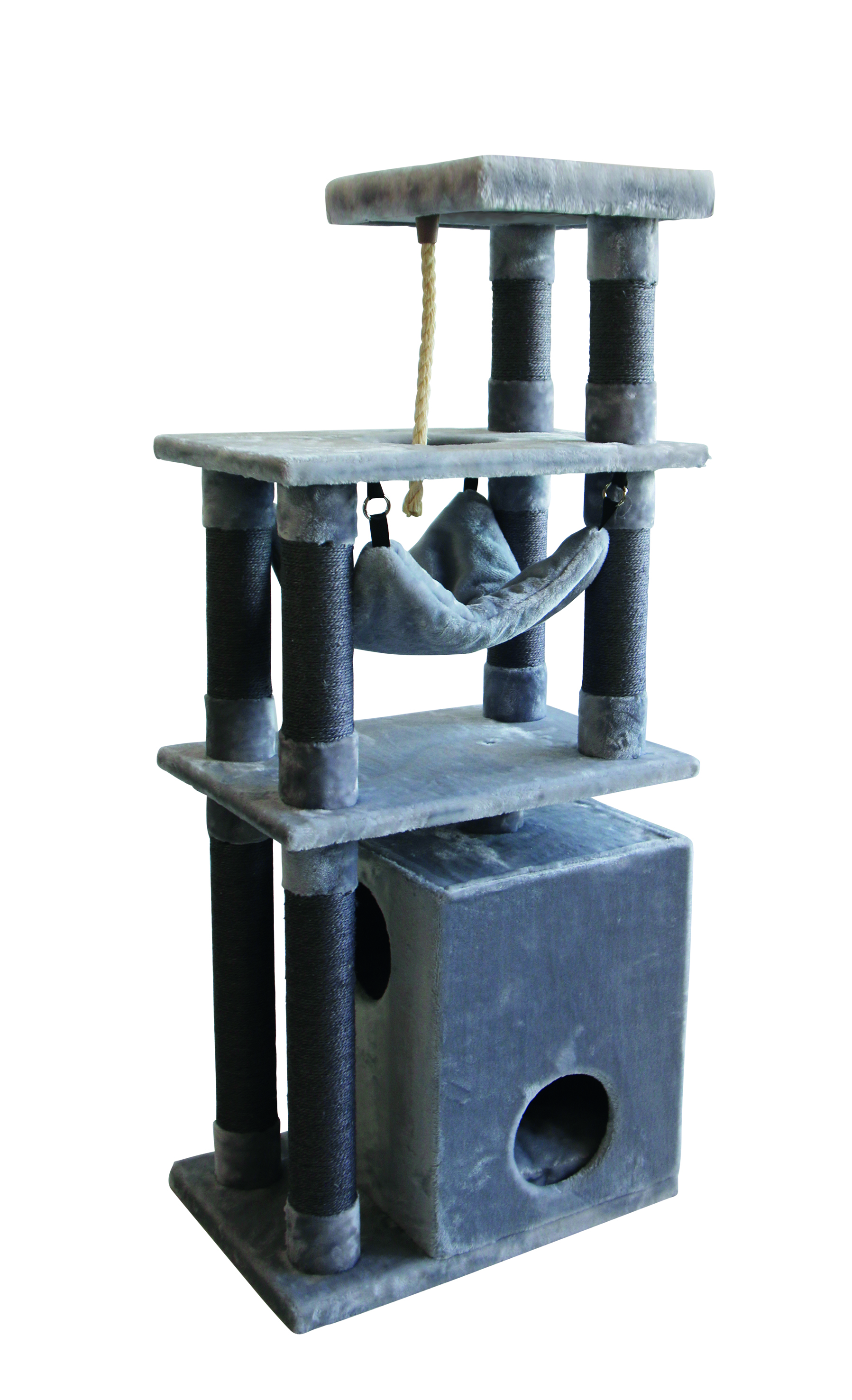 NOBBY Kratzbaum "TELDE small" hellgrau 60 x 40 x 173-193 cm