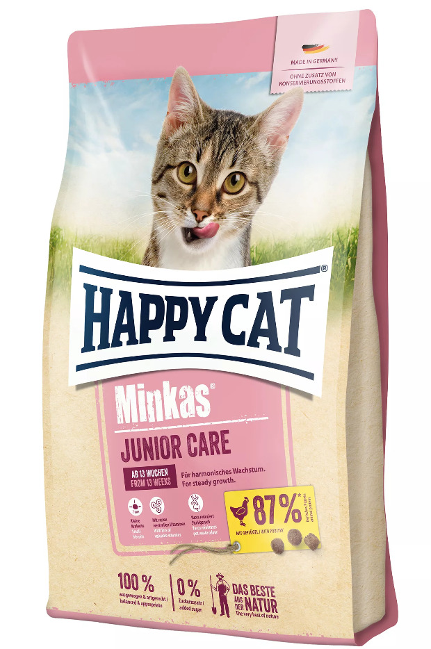 HAPPY CAT Minkas Junior Care Geflügel Katzentrockenfutter