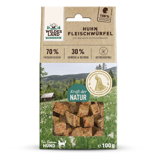 Wildes Land Fleischwürfel Hunde SnackVorschaubild