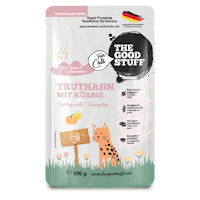 The Goodstuff Adult Beutel 12x100g Truthahn&Kürbis Katzennassfutter