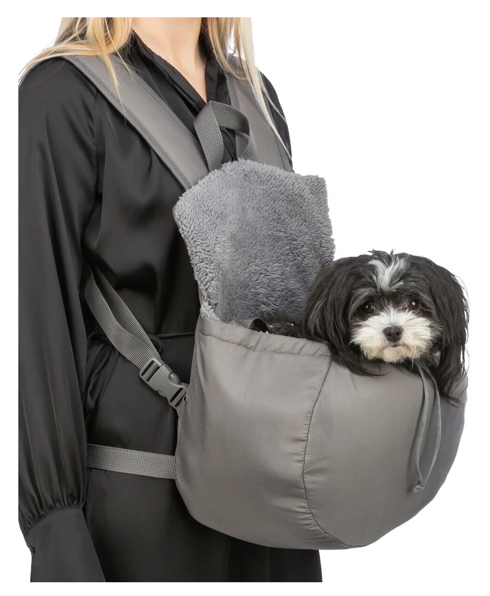 TRIXIE Fronttasche Molly, 25 × 38 × 17 cm, grau