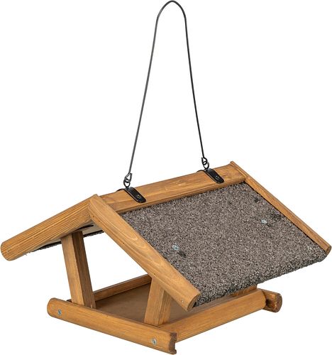 TRIXIE Futterhaus zum Aufhängen, Kiefernholz, 30 × 18 × 28 cm, braun