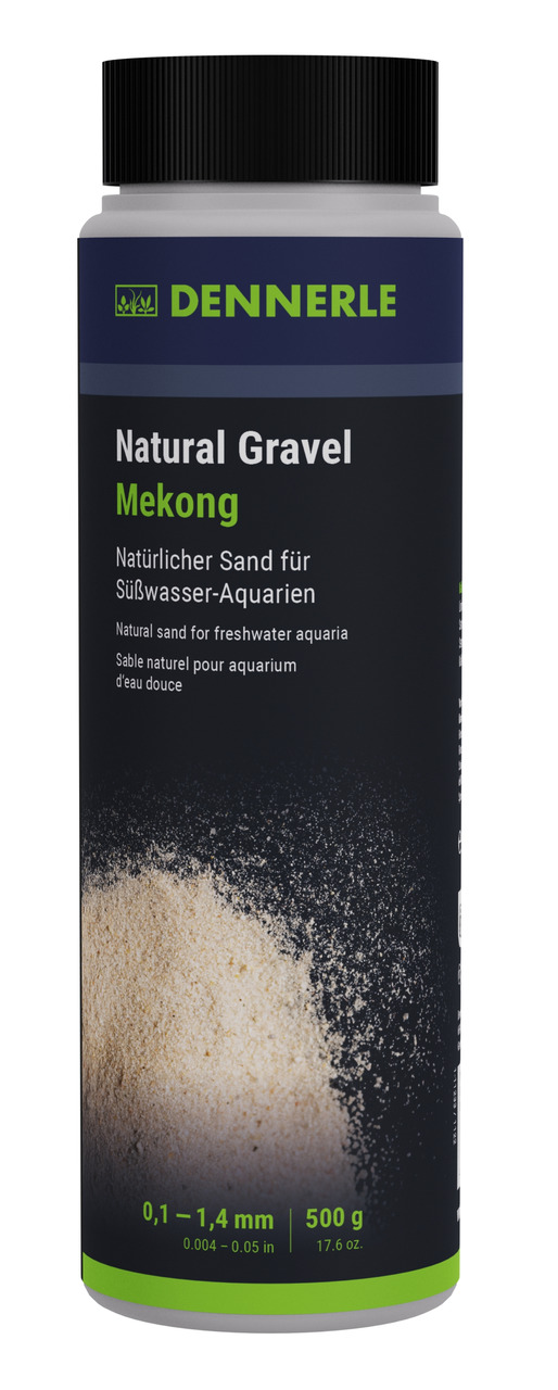 DENNERLE Natural Gravel Mekong 0,1-1,4 Millimeter 500 Gramm Aquarieneinrichtung