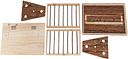 Vorschaubild TRIXIE Heuraufe mit Boden und Dach, Rindenholz, 40 × 22 × 30 cm