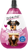 DOKAS 85g Leber-Creme mit Hühnerbrust Hundesnack