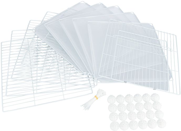 TRIXIE Indoor Freilaufgehege, Metall/Kunststoff, 140 × 35 × 70 cm, weiß