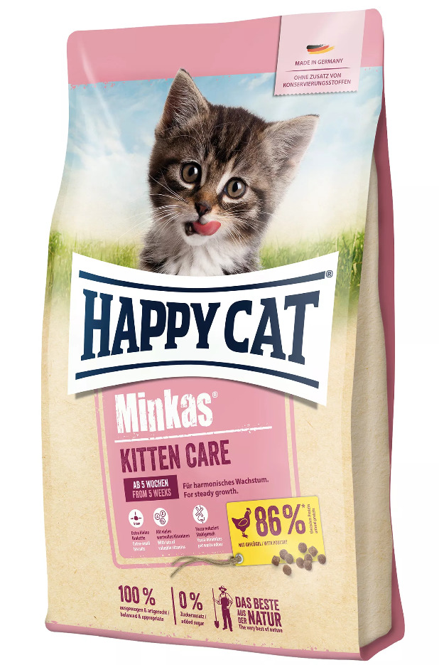 HAPPY CAT Minkas Kitten Care Geflügel Katzentrockenfutter