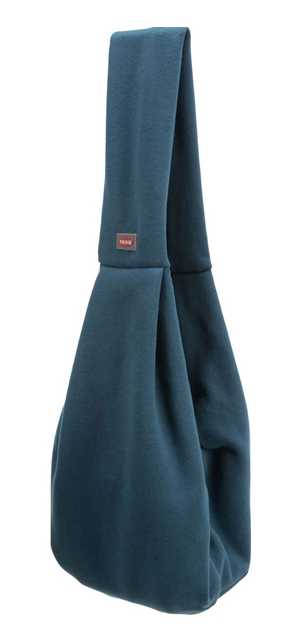 TRIXIE Fronttasche Soft, 22 × 20 × 60 cm, blau/hellgrau