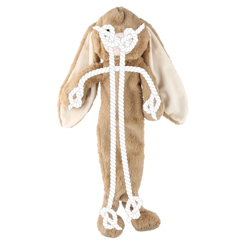 NOBBY Plüschhase mit Seil innen 54 cm NOBBY Plüschhase mit Seil innen 54 cm