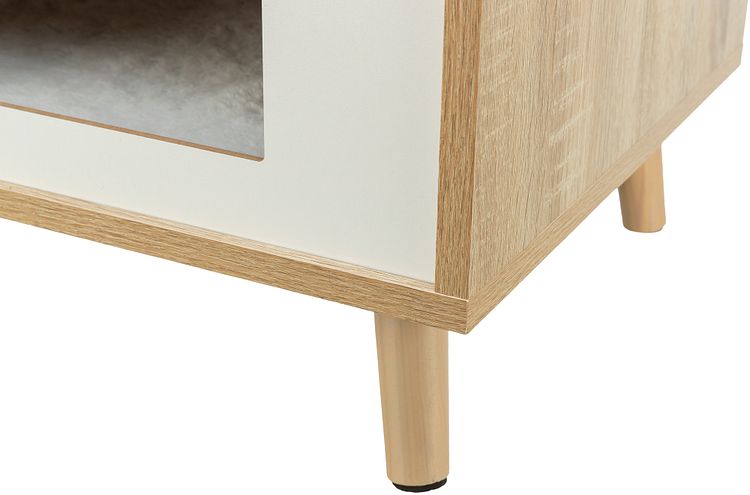 TRIXIE Höhle Isa, Holzoptik, 40 × 50 × 40 cm, hellbraun/weiß
