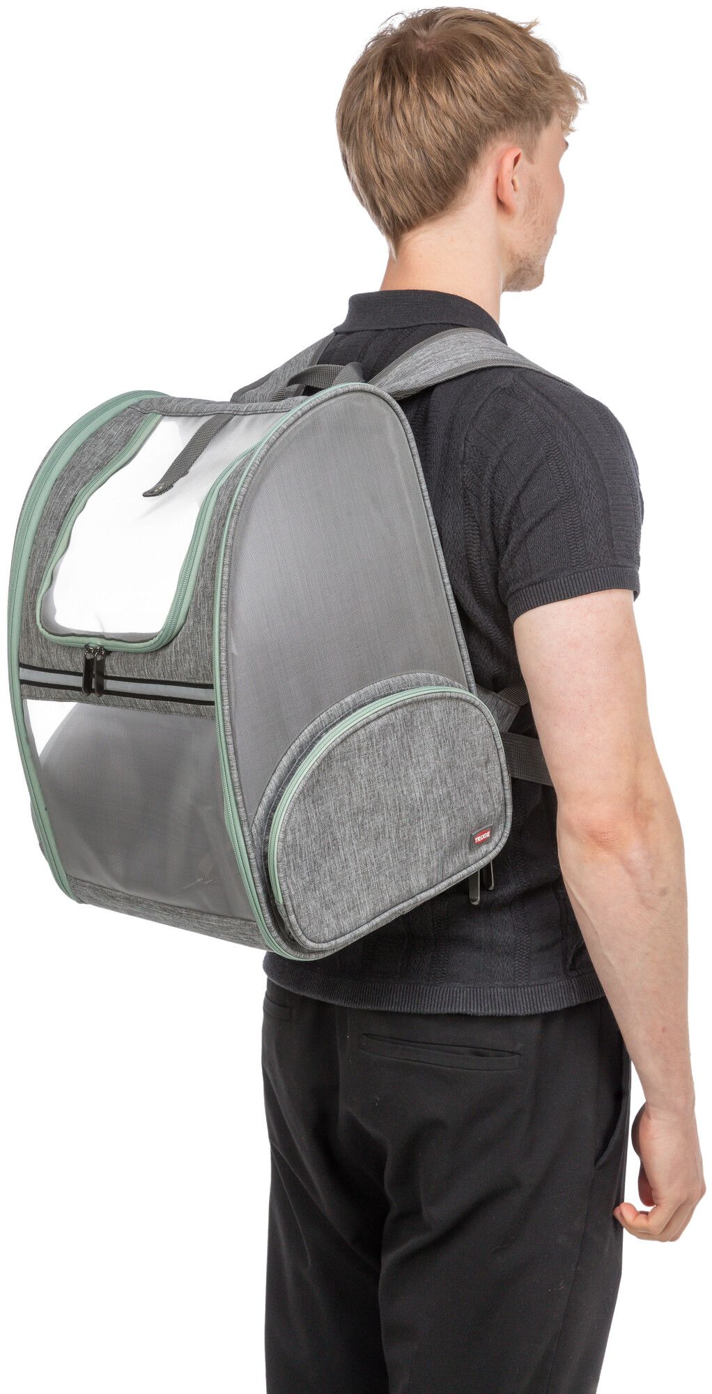 TRIXIE Rucksack Chloe, 39 × 43 × 27 cm, hellgrau
