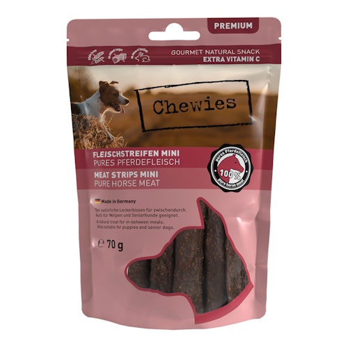 Chewies Mini Fleischstreifen 70 Gramm Hundesnack