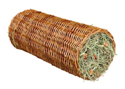 TRIXIE Weidentunnel mit Heu/Karotte, ø 15 × 33 cm, 110 g