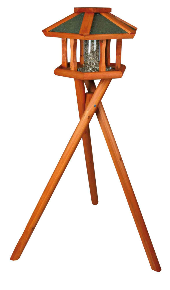 TRIXIE Natura Vogel-Futterhaus mit Silo Ø50cm/1,38m