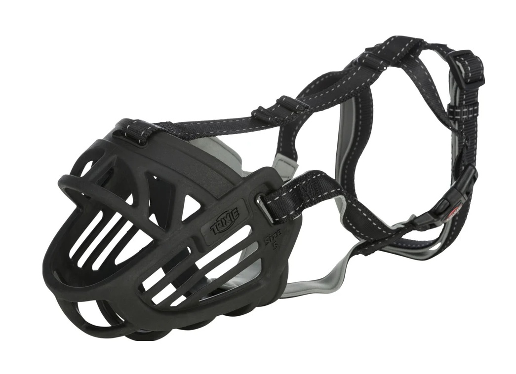TRIXIE Muzzle Flex Maulkorb, Gummi, schwarz