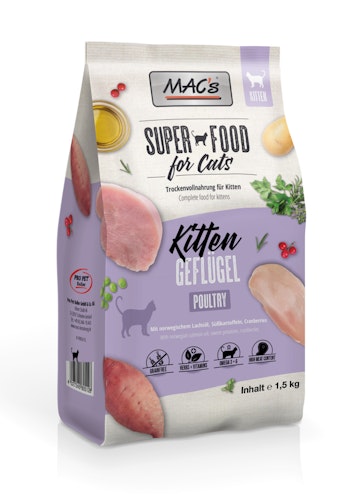 MAC's Kitten Geflügel & Shrimps Katzentrockenfutter
