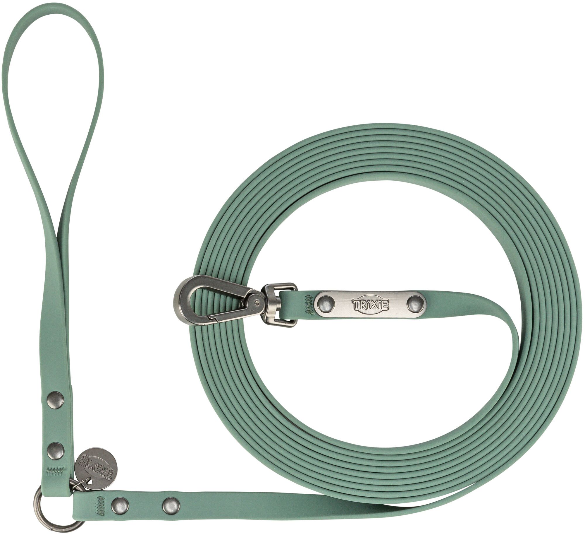 TRIXIE Schleppleine CityStyle, PVC, S–M: 5 m/13 mm, salbei