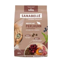 Sanabelle 400g Indoor mit Perlhuhn Katzentrockenfutter