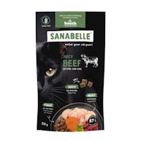 Sanabelle 5 x 250g Juicy Land-Rind Katzentrockenfutter-Sparpaket