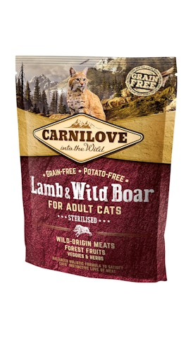 CARNILOVE Sterilised Lamb & Wild Boar Katzentrockenfutter