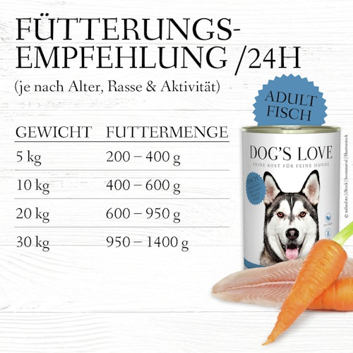 Dog's Love Classic 400g Dose Hundenassfutter