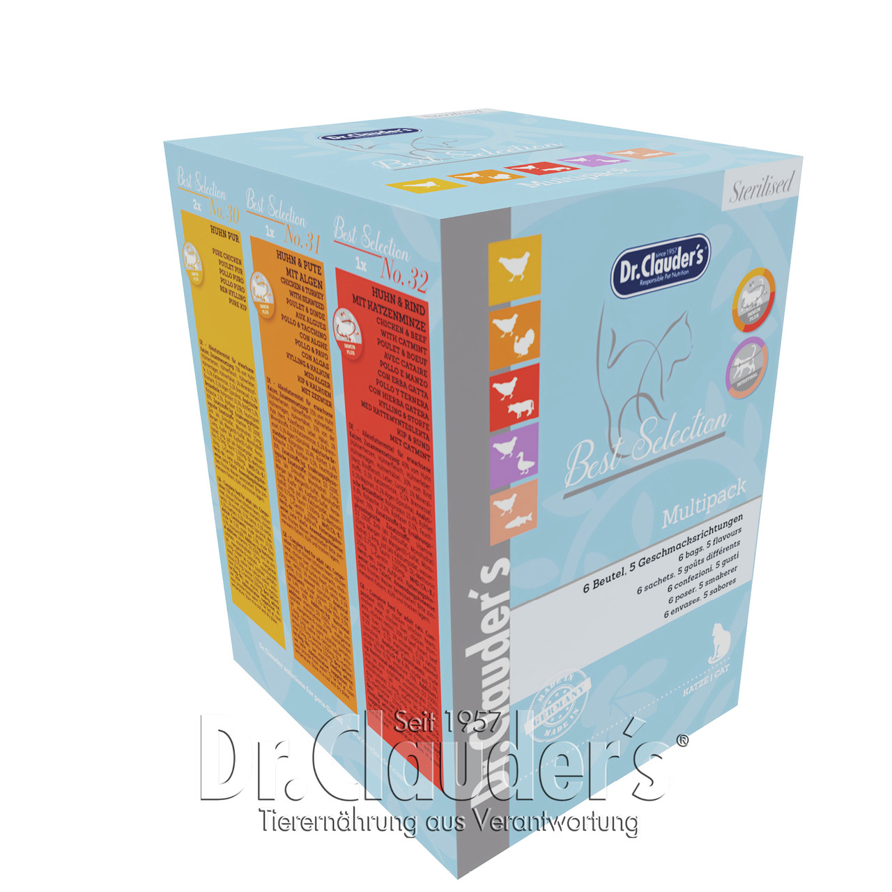 Dr Clauders Best Selection Multipack Sterilised Katzennassfutter