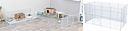 Vorschaubild TRIXIE Indoor Freilaufgehege, Metall/Kunststoff, 140 × 35 × 70 cm, weiß