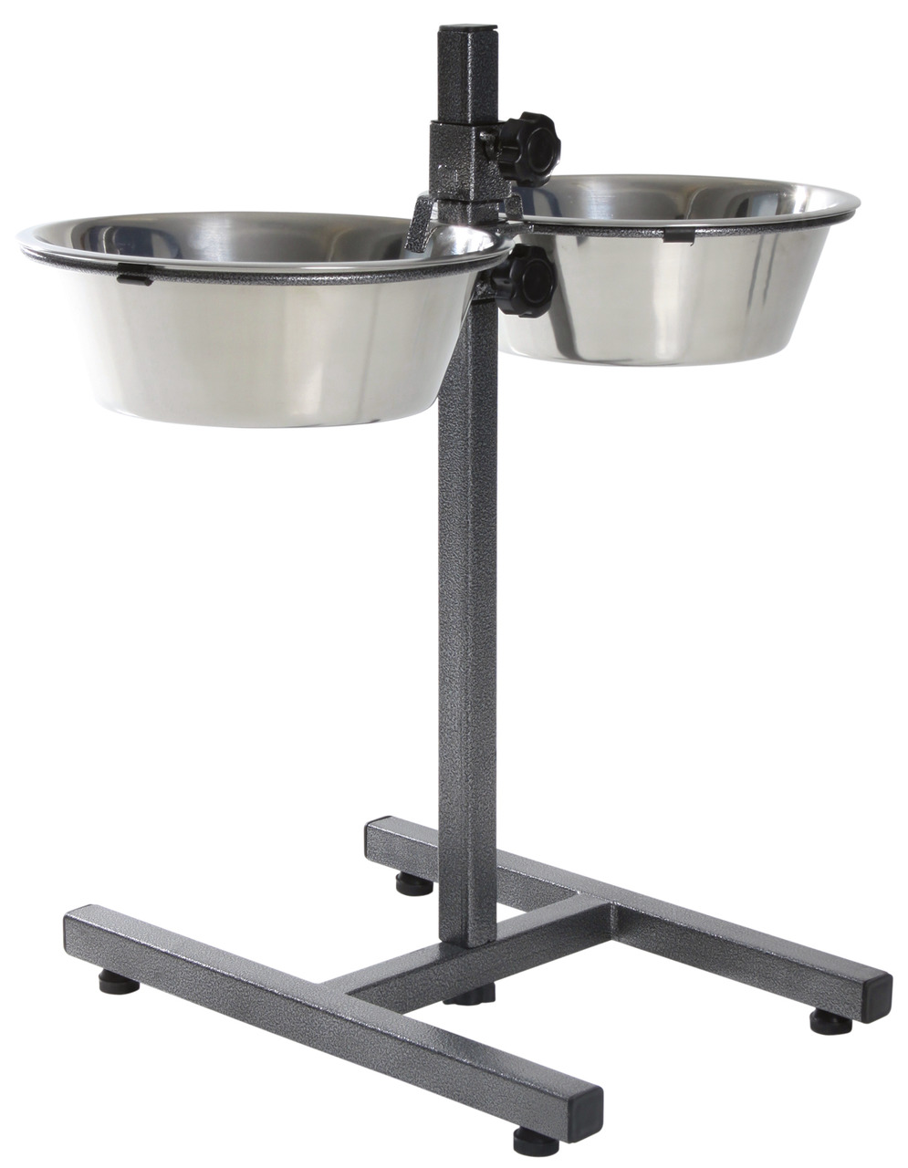 TRIXIE Edelstahl Napfbar 2 x 2800 ml / ø 24 cm