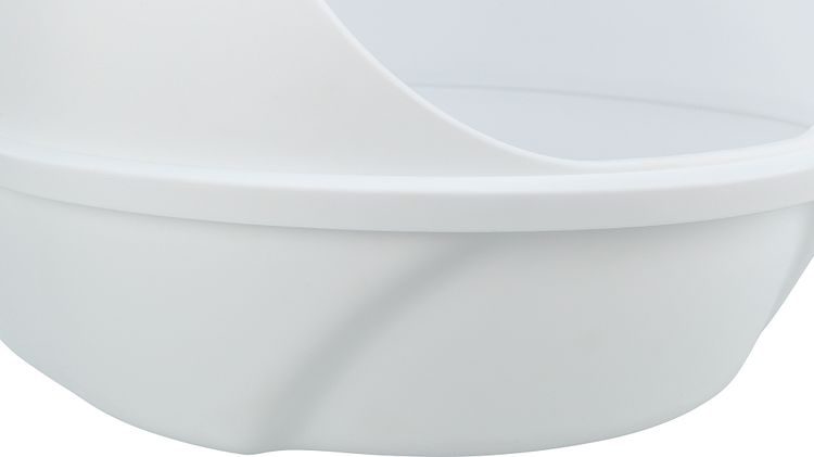 TRIXIE Katzentoilette Simao, hoher Rand, 48 × 30 × 58 cm, weiß