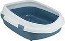 Vorschaubild TRIXIE Katzentoilette Primo XXL, mit Rand, 56 × 25 × 71 cm, blau/weiß