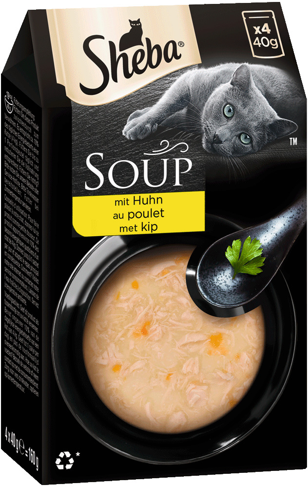 Sheba Soup Multipack 4x40 Gramm Katzennassfutter