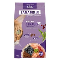 Sanabelle 1 x 2kg Adult Strauß Katzentrockenfutter