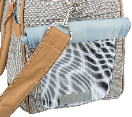 TRIXIE Tasche Helen, 19 × 28 × 40 cm, grau/hellbraun