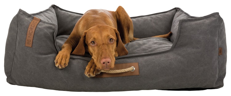 TRIXIE Liegeplatz BeNordic Föhr 80 x 60 x 26 Centimeter dunkelgrau Hundebett