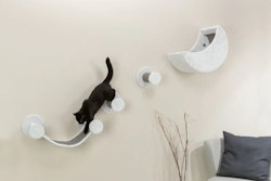 TRIXIE Wandset, Plüsch, 4 Teile, weiß/grau