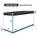 Vorschaubild Aquael Aquarium OPTISET 240 schwarz 2.0
